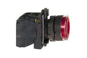 Trykknapper og signalenheder - Schneider Electric Lampetryk komp rød 230V m/LED NO+NC - XB5AW34M5