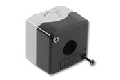 Trykknapper og signalenheder - Schneider Electric Trykknapbox tom med 1 hul grå/sort - XALD01