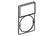 Trykknapper og signalenheder - Schneider Electric Skilteholder 30x50 mm med skilt 18x27 mm uden tekst ZBY6101 - ZBY6101