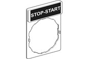 Trykknapper og signalenheder - Schneider Electric Skilt ZBY2366 MRK:STOP-START - ZBY2366