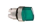 Trykknapper og signalenheder - Schneider Electric Drejegreb m/lys 3 positioner faste grøn - ZB4BK1333