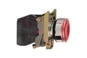 Trykknapper og signalenheder - Schneider Electric Lampetryk komp rød 230VAC m/LED 1NO+NC - XB4BW34M5