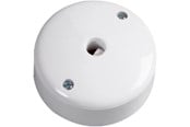 Afbrydermateriel - Csp Udløbsroset 4L jord termoplast hvid - 7420000227