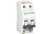 Komponenter til tavler og kasser - Schneider Electric Acti9 iC60H 2P 2A Dobbelt terminal C-karakteristik 10/16kA 230V Bredde 36mm - A9F07202