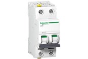 Komponenter til tavler og kasser - Schneider Electric Acti9 iC60N 2P 6A Dobbelt terminal D-karakteristik 6/10kA 230V Bredde 36mm - A9F05206