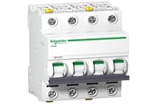 Komponenter til tavler og kasser - Schneider Electric Acti9 iC60N 4P 16A dobbelt terminal C-karakteristik 6/10kA 400V bredde 72mm - A9F04416