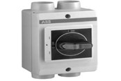 Afbrydermateriel - ABB Sikkerhedsafbryder AC23 45A 3 polet  med hjælpekontakt metrisk gevind sort greb OTP36T3M - 1SCA022401R0170