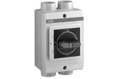 Afbrydermateriel - ABB Sikkerhedsafbryder AC23 30A 3 polet med hjælpekontakt metrisk gevind sort greb OTP25T3M - 1SCA022401R0090