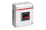 Afbrydermateriel - ABB Sikkerhedsafbryder 16 3 polet  med hjælpekontakt emc sort greb metrisk gevind OTE16T3M - 1SCA022613R2190