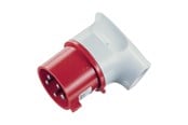 Forlængerledninger - Mennekes CEE vinkelstikprop 5 polet 32A 400V IP44 6H - 3266