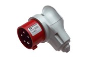 Forlængerledninger - Mennekes CEE vinkelstikprop 5 polet 16A 400V IP44 6H - 3982