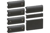 Lauritz Knudsen - LK IHC Wireless FUGA tangentsæt for 4SL batteritryk og kombienheder 1 modul, koksgrå - 530D8005