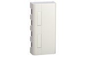 Lauritz Knudsen - LK  LEXCOM Dataudtag uden konnektor Montageboks Softline 212, 4xRJ, lysegrå - 588D5046