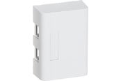 Lauritz Knudsen - LK  LEXCOM Dataudtag uden konnektor Montageboks Softline 112, 2xRJ, hvid - 588D6042