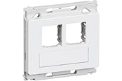 Lauritz Knudsen - LK OPUS 66 dataudtag uden montageramme 2xRJ45 lige 1 modul, hvid - 588N6012