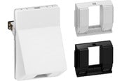 Lauritz Knudsen - LK FUGA dataudtag uden konnektor f/1 Keystone, skrå 1½ modul, hvid - 588D6704