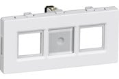 Lauritz Knudsen - LK  Dataudtag uden konnektorFUGA keystone STP/UTP 2 modul 2 stik, hvid - 538D6694