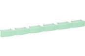 Kobberkabler - LK Actassi 19'' farvekode for patchpanel, grøn - 208B7171