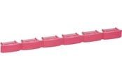 Kobberkabler - LK Actassi 19'' farvekode for patchpanel, rød - 208B7172