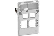 Lauritz Knudsen - LK FUGA dataudtag uden konnektor f/2 for Actassi konnektor UTP/STP 1½ modul, uden afdækning - 588D0032