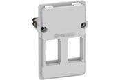 Lauritz Knudsen - LK FUGA dataudtag uden konnektor f/2 Keystone-large 1½ modul, uden afdækning - 588D0693