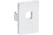 Lauritz Knudsen - LK Dataudtag Clicline T5 2x keystone hvid - 109Y6693
