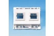 Lauritz Knudsen - LK Dataudtag Opus 2x RJ45 Systimax hvid - 508N6693