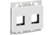 Lauritz Knudsen - LK OPUS 66 Dataudtag for 2x Keystone RJ45, 1 modul, hvid - 508N6696
