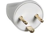 Lauritz Knudsen - LK Stikprop EDB 2-pol med jord rund lige type 85, lysegrå - 210A5277