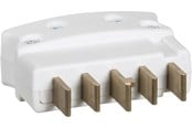 Lauritz Knudsen - LK Flerpolet stikprop 3P+N+J lige, hvid - 210A1051