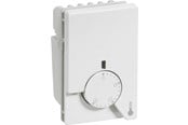 Lauritz Knudsen - LK FUGA termostat med natsænkning og gulvføler med 4 meter kabel 1½ modul, hvid - 506D6201