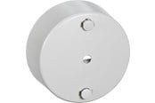 Lauritz Knudsen - LK Clips-roset rund Ø 80 mm 4-leder + jord, lysegrå - 182A5063