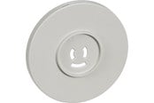 Lauritz Knudsen - LK Afdækning for lampestikkontakt Ø80 mm, grå - 182B0408