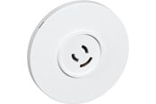 Lauritz Knudsen - LK Lampestikkontakt rund Ø80 mm 2 leder + jord, hvid - 182B6014
