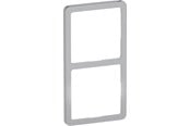 Lauritz Knudsen - LK FUGA Slim 55 Design ramme 2x1 modul, stål - 560D0420