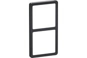 Lauritz Knudsen - LK FUGA Slim 55 Design ramme 2x1 modul, koksgrå - 560D8720