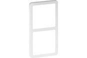 Lauritz Knudsen - LK FUGA Slim 55 Design ramme 2x1 modul, hvid - 560D6720