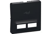 Lauritz Knudsen - LK FUGA afdækning for dobbelt 5V USB-lader 1 modul, koksgrå - 540D8701