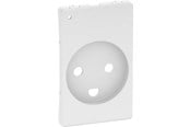 Lauritz Knudsen - LK FUGA afdækning for stikkontakt 2-pol med jord med LED lampe 1½ modul, hvid - 540D6711