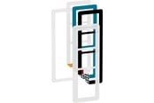 Lauritz Knudsen - LK FUGA Choice Design ramme 3½ modul, frostet inkl. 6 farver - 560D6535