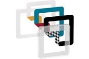 Lauritz Knudsen - LK FUGA Choice Design ramme 1 modul, transparent inkl. 6 farver - 560D8510