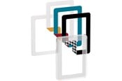 Lauritz Knudsen - LK FUGA Choice Design ramme 1½ modul, transparent inkl. 6 farver - 560D8515