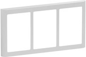 Lauritz Knudsen - LK FUGA Soft 63 Design ramme 3x1½ modul, lysegrå - 560D5315