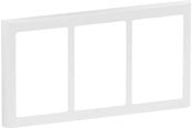 Lauritz Knudsen - LK FUGA Soft 63 Design ramme 3x1½ modul, hvid - 560D6315