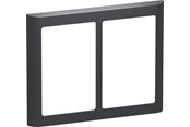 Lauritz Knudsen - LK FUGA Soft 63 Design ramme 2x1½ modul, koksgrå - 560D8215