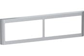 Lauritz Knudsen - LK FUGA Soft 63 Design ramme 2x2 modul vandret, stålmetallic - 560D7340