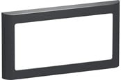Lauritz Knudsen - LK FUGA Soft 63 Design ramme 2 modul vandret, koksgrå - 560D8120