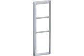 Lauritz Knudsen - LK FUGA Soft 63 Design ramme 3½ modul, stålmetallic - 560D7035