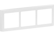 Lauritz Knudsen - LK FUGA Soft 63 Design ramme 3x1 modul, vandret hvid - 560D6230