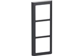 Lauritz Knudsen - LK FUGA Soft 63 Design ramme 3x1 modul, koksgrå - 560D8030